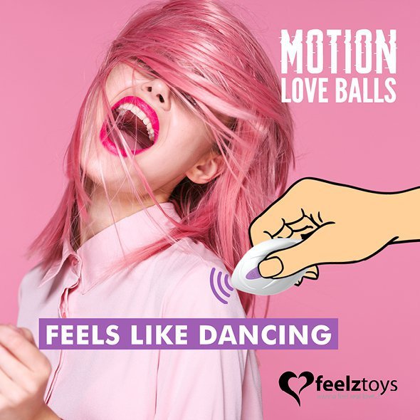FeelzToys Kulki Kegla+Pilot  - Remote Controlled Motion Love Balls Jivy