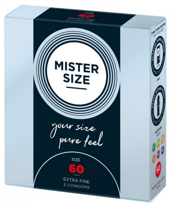 Mister Size Prezerwatywy 60mm 3szt