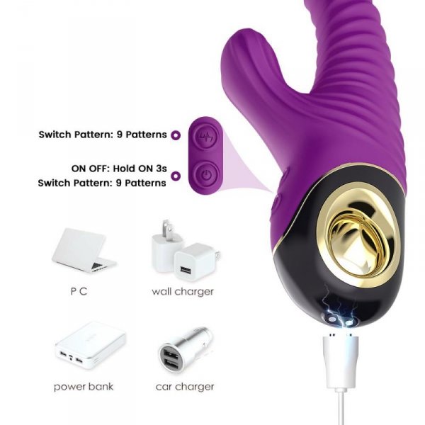 BOSS SERIES Wbrator Kroliczek - Eternity purple