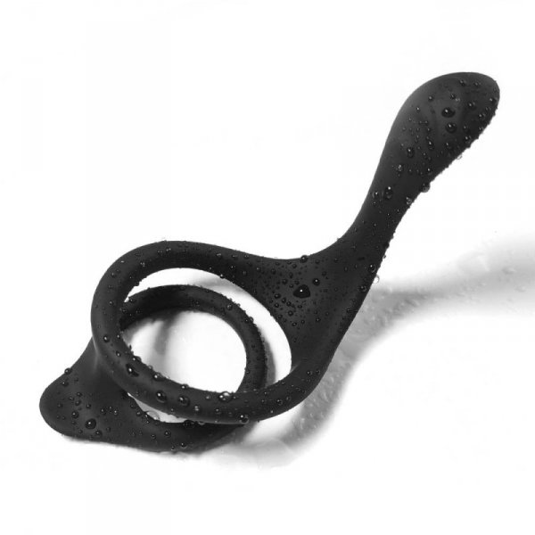 BOSS SERIES Pierścień na Penisa - Tail black