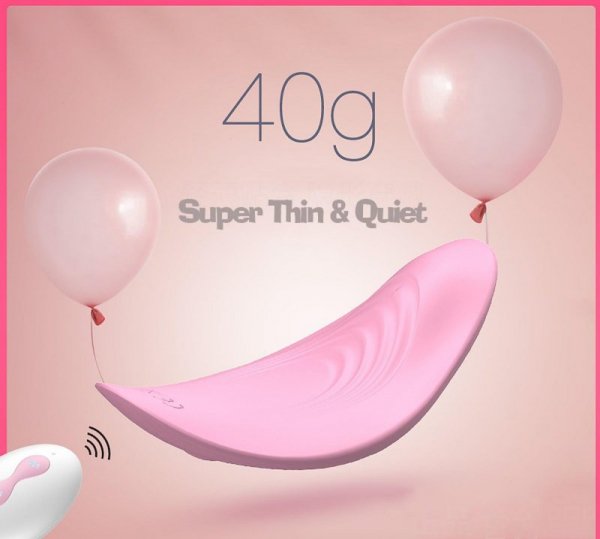BossSeries Ultrathin Wearable remote mini vibe PINK-Wibrator do Majtek 