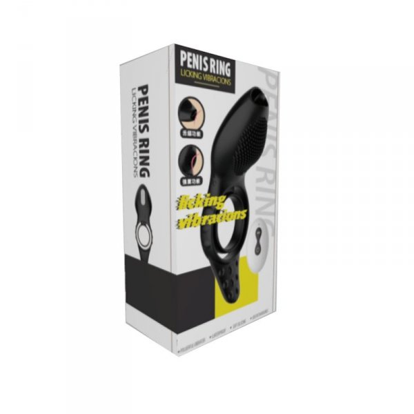 BossSeries Remote powerful Tognue simulate cock ring-Pierścień Wibrujący 