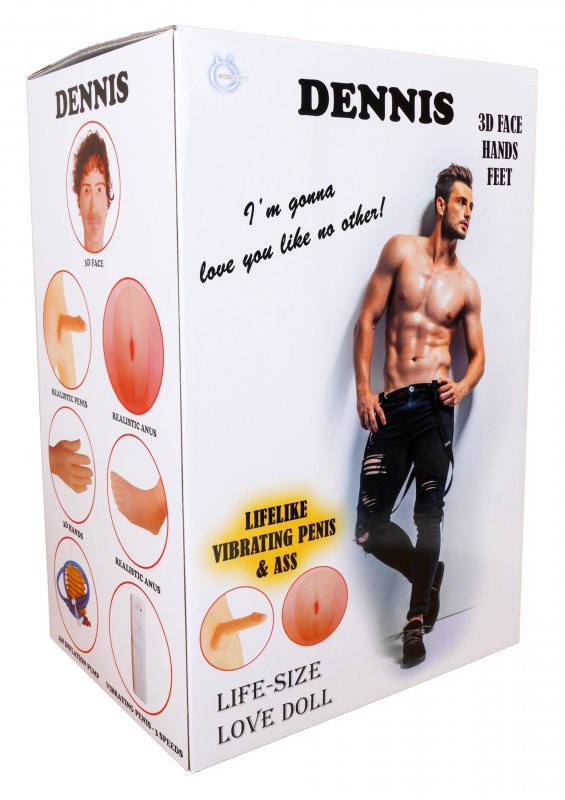 BossSeries Lalka- DENNIS 3D - Vibrating