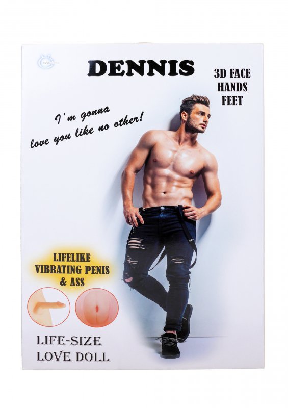 BossSeries Lalka- DENNIS 3D - Vibrating