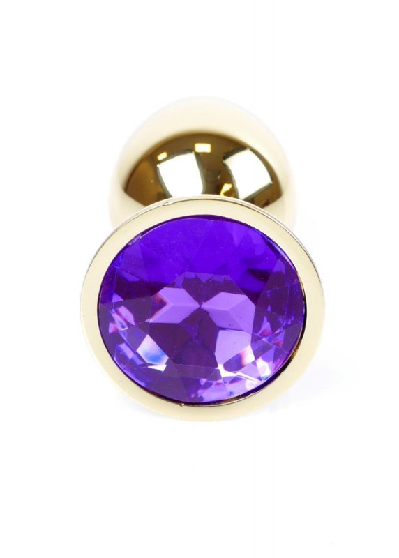 BossSeries Korek Analny-Jewellery Gold PLUG- Purple