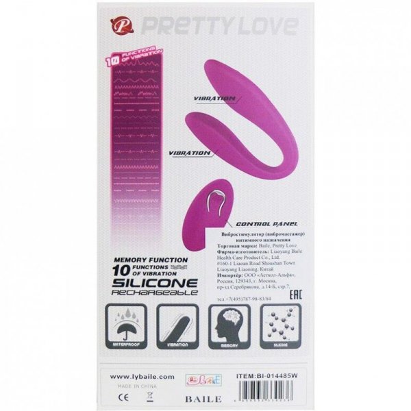 Wibrator dla PAR PRETTY LOVE USB - 10 funkcji