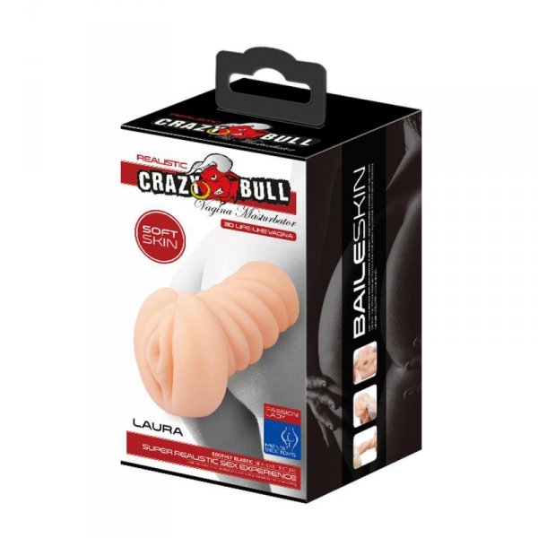 CRAZY BULL- LAURA, REALISTIC VAGINA-Sztuczna Pochwa