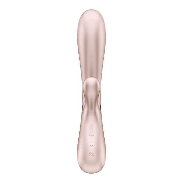 Wibrator SATISFYER Hot Lover Heat Effect Vibe with APP Silver and Champagne 