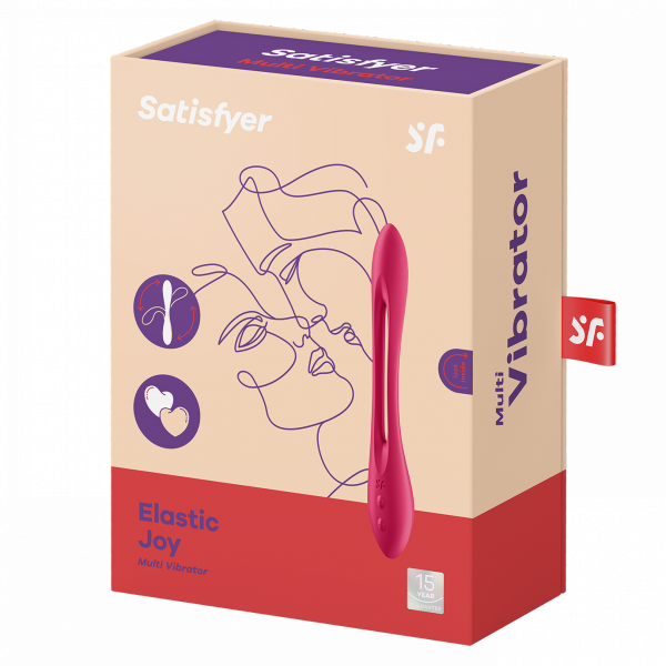 Satisfyer Wielofunkcyjny Wibrator Elastic Joy multi vibrator (Red)