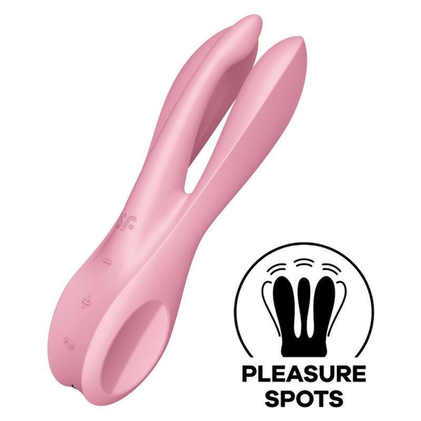 SATISFYER Wibrator do Stymulacji -Threesome 1 pink