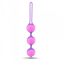 Kulki-Palline Vaginali Bi-Balls Triple Purple