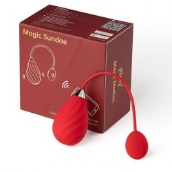 Wibrujące jajko Magic Sundae | czerwone