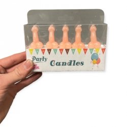 Świeczki-Party Penis Candles 5pcs Pack Flesh