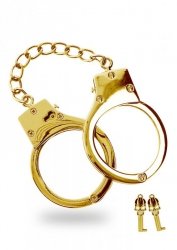 Gold Plated BDSM Handcuffs Gold