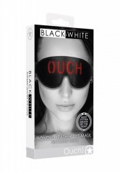 Bonded Leather Eye-Mask Ouch - With Elastic Straps