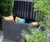 Gartenbox Auflagenbox Truhe Box Rattan-Anthrazit