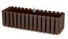 Blumenkasten Balkonkasten Landhaus-Optik - Fancycase 600 Braun mit Halterungen
