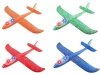 2x Styroporflugzeug Flugzeug Spielzeug LED Flieger Segelflugzeug Wurfgleiter