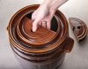Beschwerungsstein Stein für Sauerkrauttopf Gärtopf Tontopf Steingut Steinzeug 14cm