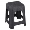 Hocker Sitz Sitzhocker Rattan Badhocker Stapelhocker Garten Stuhl Taburett - Beige