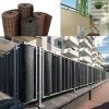 Sichtschutzmatte Balkonblende Balkonverkleidung Zaunblende Rattan - 110 cm Dunkelbraun
