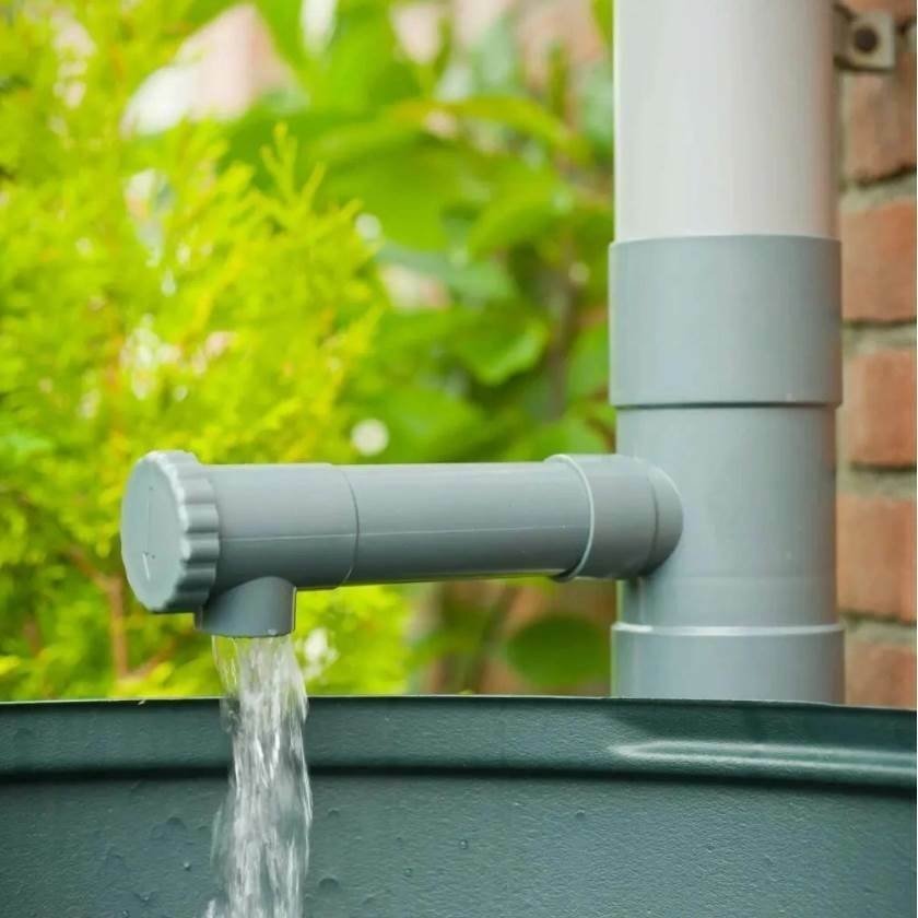 rgshop  Regensammler Wassersammler Fallrohfilter Regenauffänger 80mm in  Grau Wasserdieb