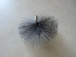 Schornsteinbesen Kaminbesen aus Stahl 20cm