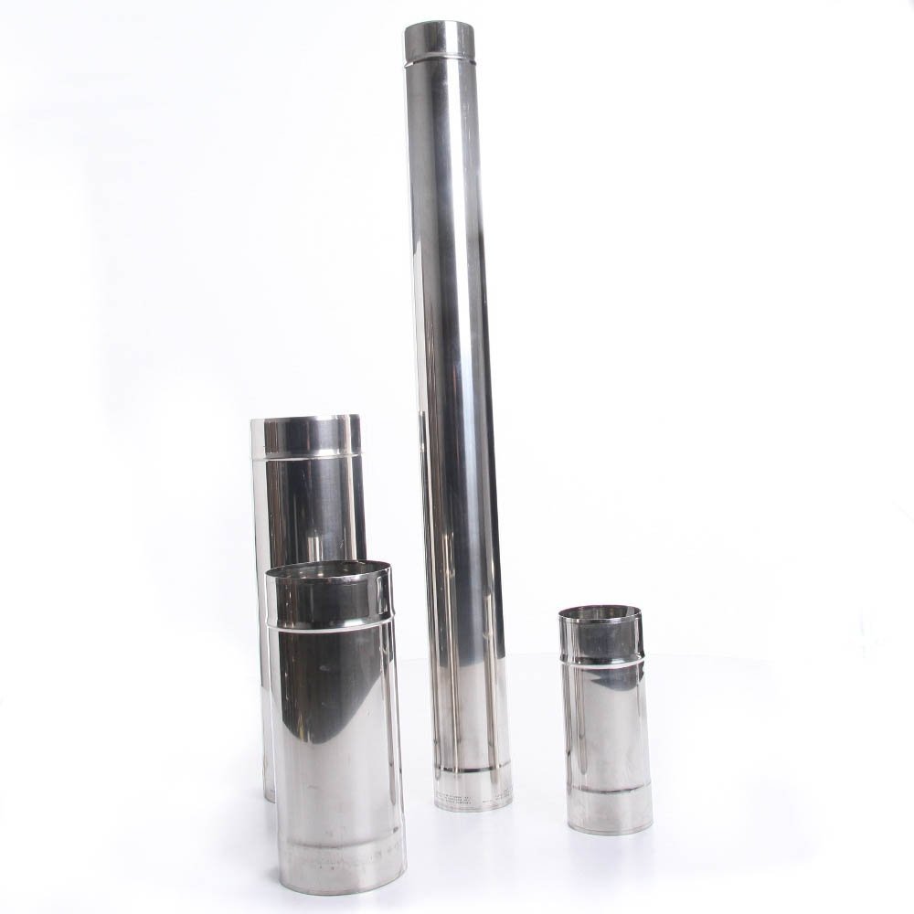 Edelstahl Ofenrohr 500mm Rohr Kaminrohr Rauchrohr 130mm Ø