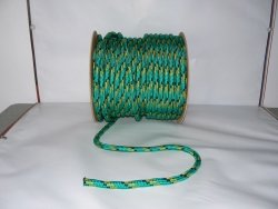 Polypropylen Seil PP schwimmfähig Polypropylenseil - grün-gelb-schwarz, 16mm, 80m