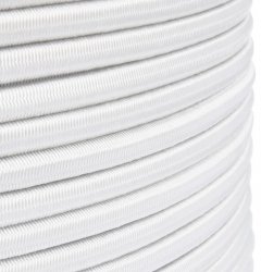 Expanderseil Gummiseil Gummileine Spanngummi Planenseil elastisch 8mm Weiß - 1m