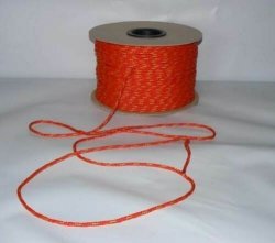 Polypropylen Seil PP schwimmfähig Polypropylenseil - rot-gelb,  5mm, 50m