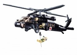 Klemmbausteine Spielbausteine Militär Hubschrauber Bausatz American Army Medical Helicopter  G185794 