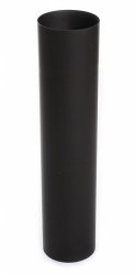 Ofenrohr FAL Rauchrohr Kaminrohr 0,6mm Schwarz feueraluminiert - 50cm 130 mm