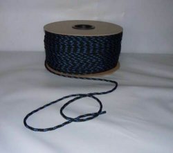  Polypropylen Seil PP schwimmfähig Polypropylenseil - schwarz-blau,  6mm, 25m