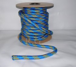 Polypropylen Seil PP schwimmfähig Polypropylenseil - blau-gelb,  10mm, 5m