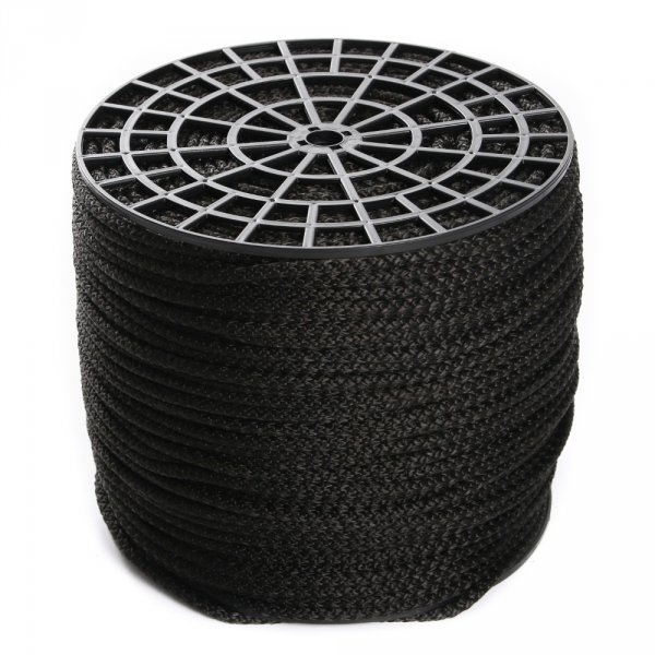 Schnur Band Flechtschnur Flechtkordel Kordel Polyester Basteln Seil - 20m 2mm Schwarz