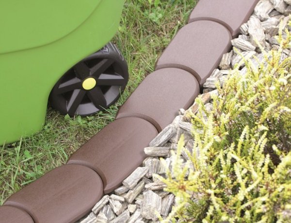 Palisade Rasenkante Beetumrandung 3,8m IPAK1 Anthrazit