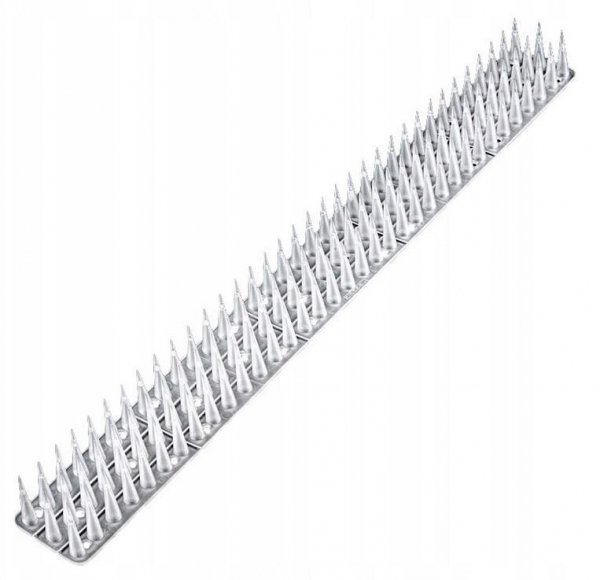 48x Vogelabwehr Spikes Kunststoff 3cm Tierabwehr Taubenspikes Vogelschutz 50cm - Transparent