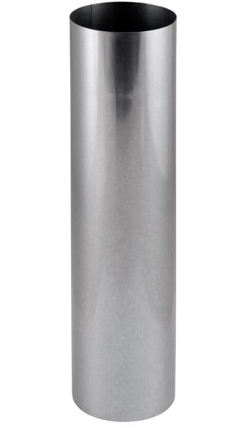 Rauchrohr Rauchrohr Kaminrohr 0,6mm Silber feueraluminiert - 25cm 110mm