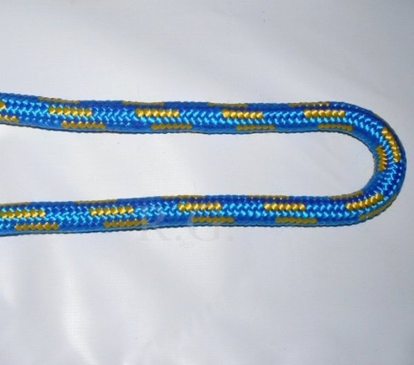 Polypropylen Seil PP schwimmfähig Polypropylenseil - blau-gelb,  10mm, 5m