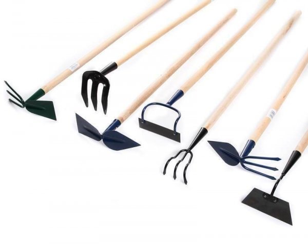 Gartenwerkzeuge Handgeräte Handgartenwerkzeuge  - Doppelhacke mit Stiel Groß