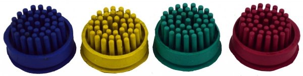 Ersatzbürsten Bürsten Bürsteneinsatz für Gummimatten - 2x Gelbe Bürste