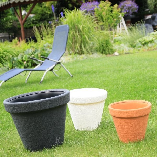 Blumentopf Pflanztopf Massiv classic 25 anthrazit