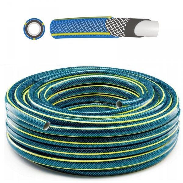 Gartenschlauch Wasserschlauch Bluebos Plus 4 lagig  3/4&quot; - 15m blau