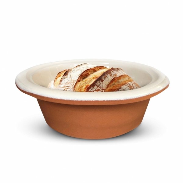 Keramik-Topf 3L Ton Keramiktopf Brottopf Bräter Dampf Garer Thermo Tontopf 