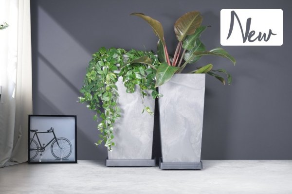 Blumenuntersetzer Rolluntersetzer - Quadrat mit Rand 300 Anthrazit