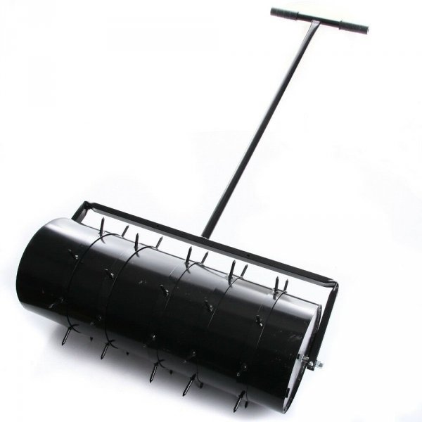 Gartenrolle Rasenwalze Aerator Handwalze Gartenwalze Walze Bodenwalze Gesamtlänge 90cm