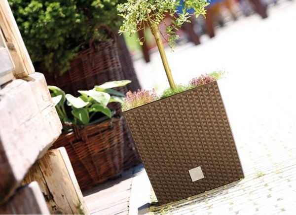 Blumenkasten Blumentopf Pflanzkübel Rato Low 265 anthrazit