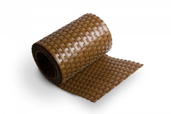 Sichtschutzstreifen Sichtschutz Rattan mit Clips 19x255cm - Honiggelb