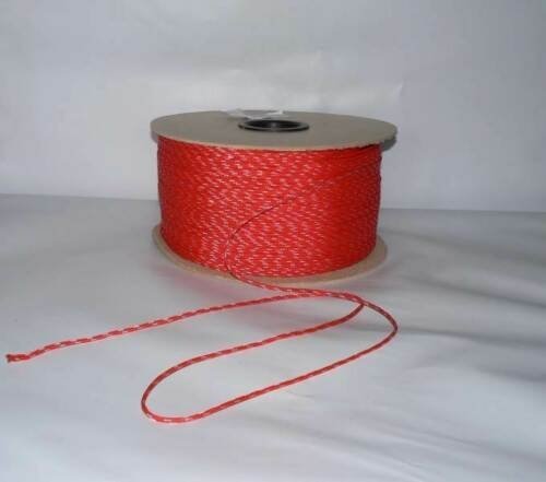 Polypropylen Seil PP schwimmfähig Polypropylenseil - rot-weiß,  3mm, 100m